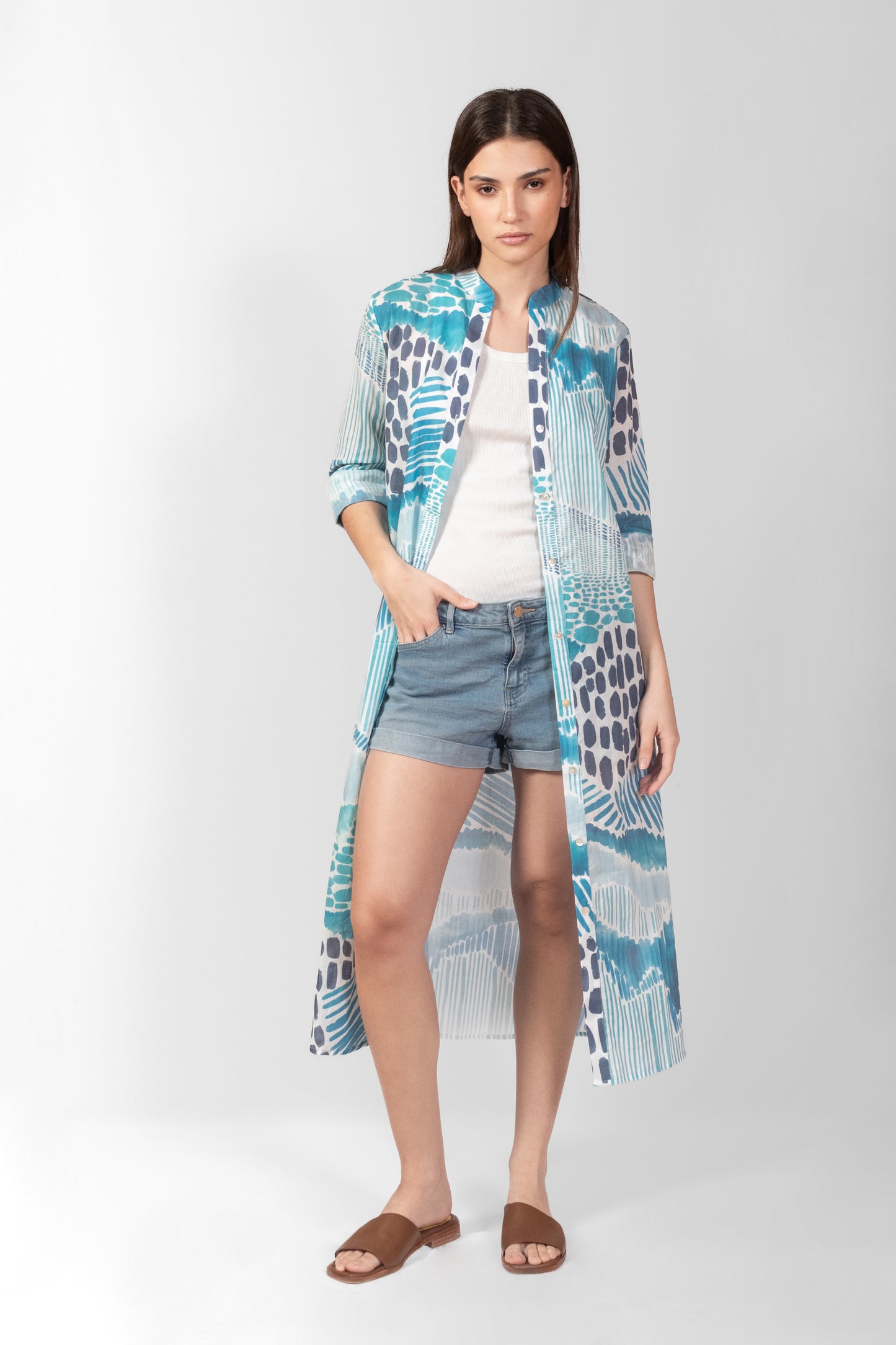 TÚNICA VOILE AZUL