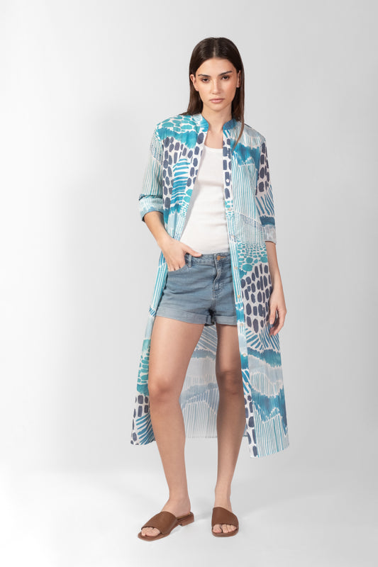 TÚNICA VOILE AZUL