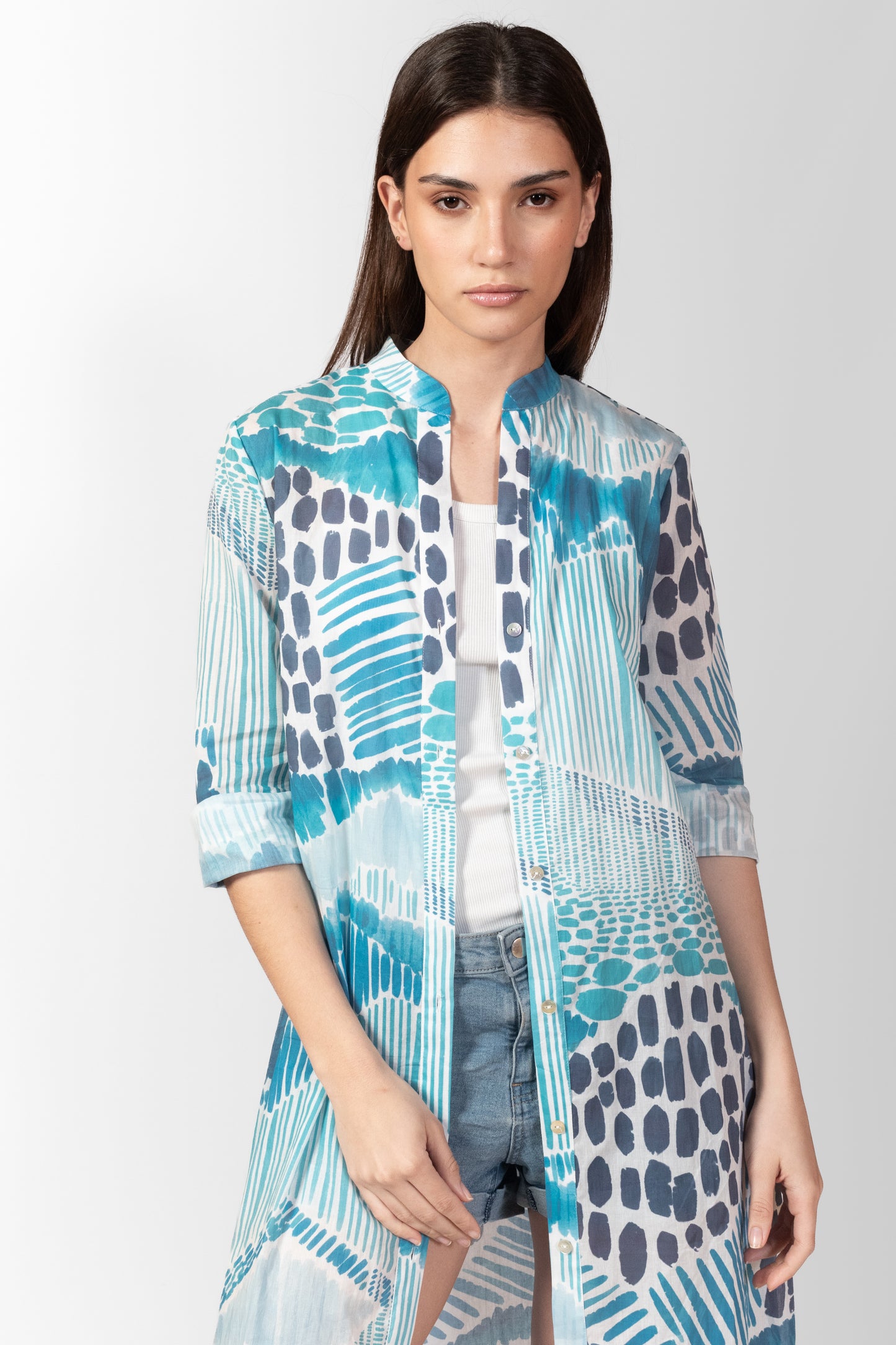 TÚNICA VOILE AZUL