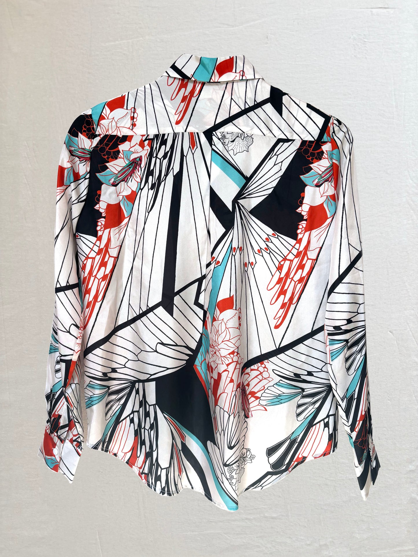 CAMISA CLASICA SLIM FIT SEDA GRILLOS BLANCA