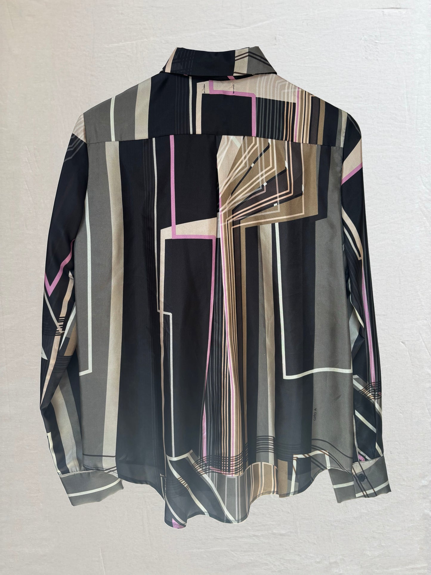 CAMISA CLASICA SLIM FIT SEDA TOSTADA